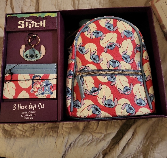 Disney Handbags - Disney Stitch 3-Piece Gift Set with Backpack